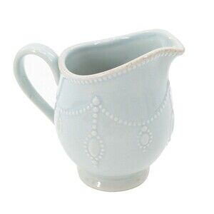 Lenox French Perle Beaded Light Blue Creamer Cup